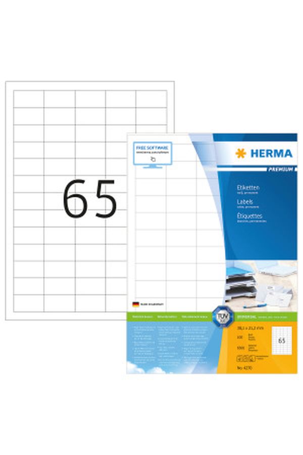 HERMA Universal-Etikett. 38,1x21,2mm - Image 1