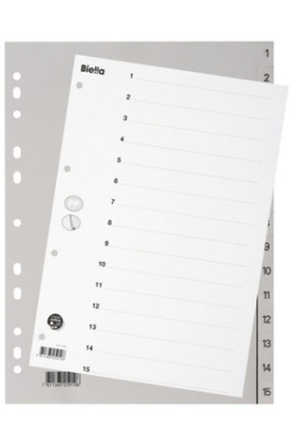 BIELLA Register PP grau A4 - Image 1