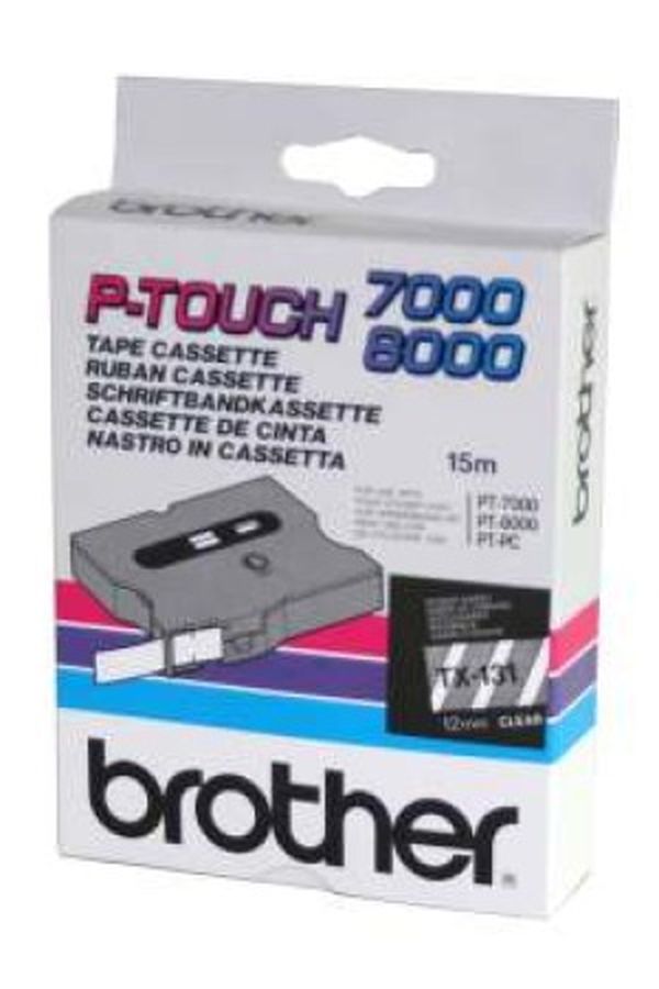 PTOUCH Band, laminiert schwarz/klar - Image 1