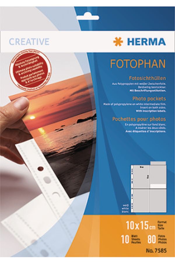 HERMA Fotophan Sichthüllen 10x15cm - Image 1