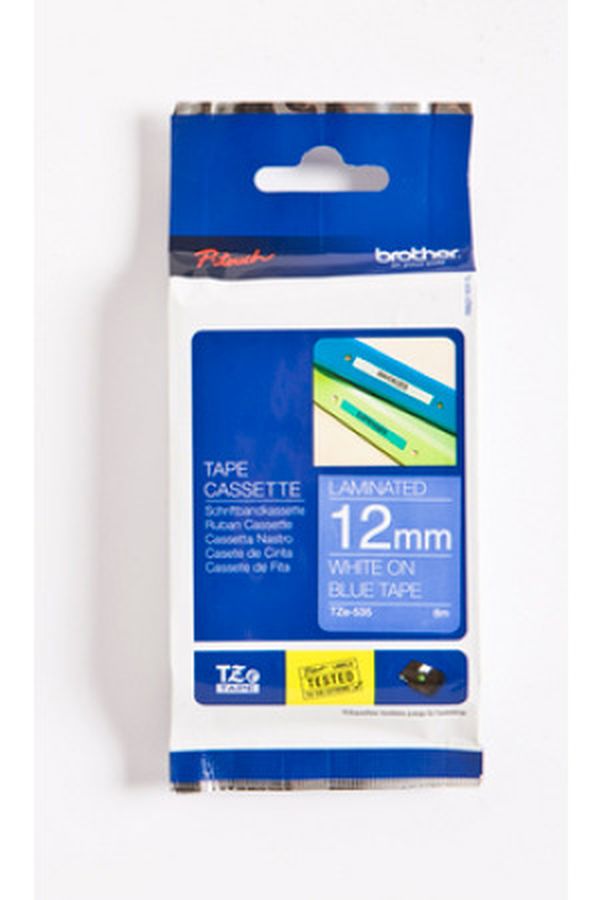 PTOUCH Band, laminiert weiss/blau - Image 1