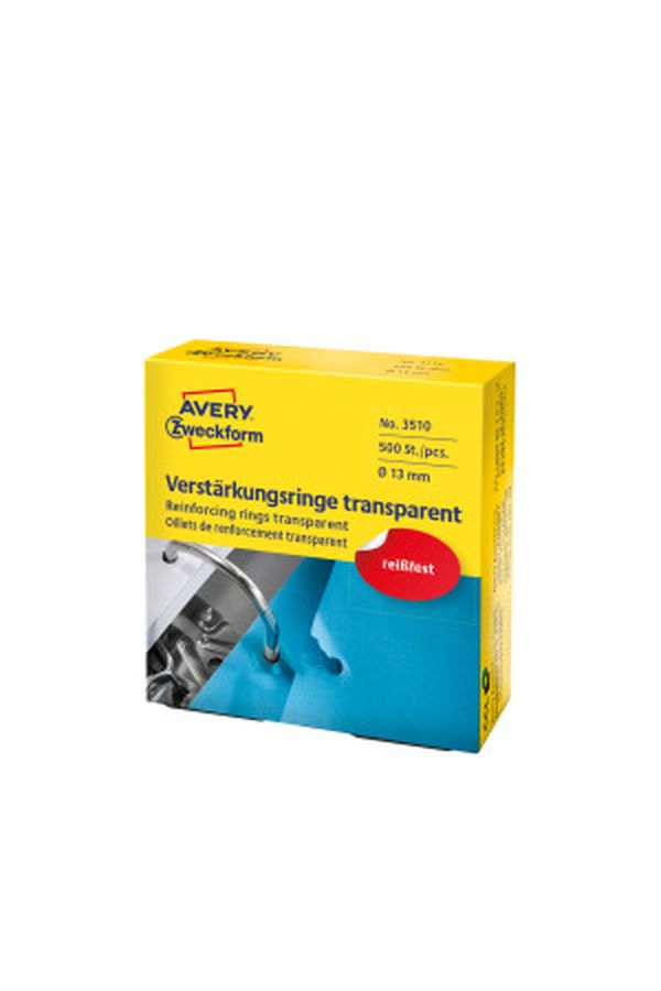 AVERY ZW. Verstärkungsringe 13mm transp. - Image 1