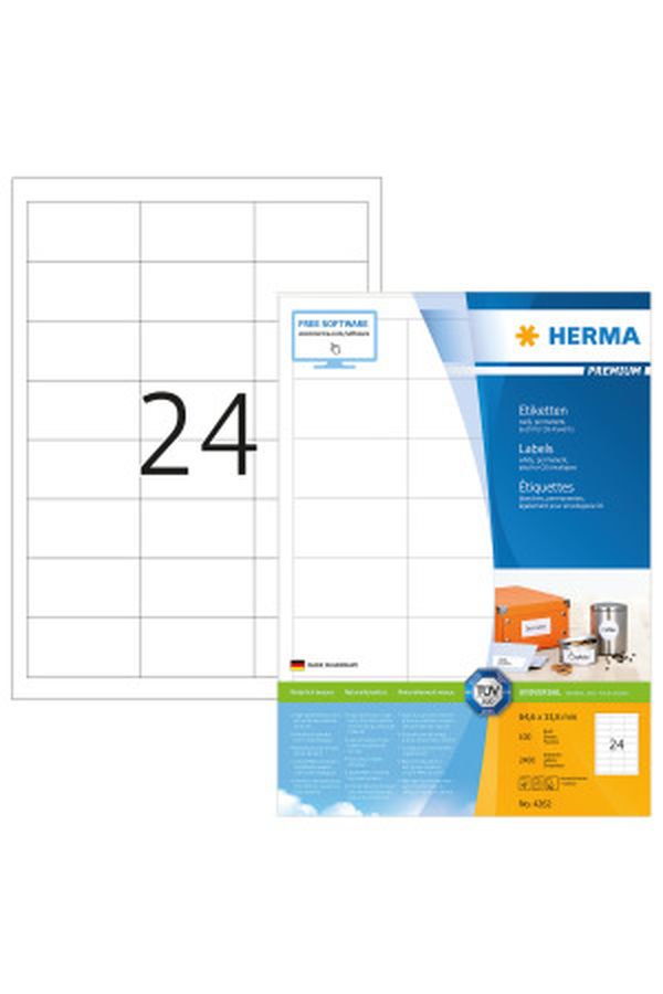 HERMA Universal-Etikett. 64,6x33,8mm - Image 1