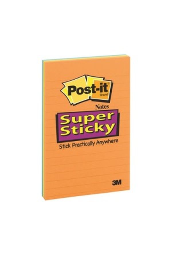 POST-IT Block Super Sticky 102x152mm - Image 1
