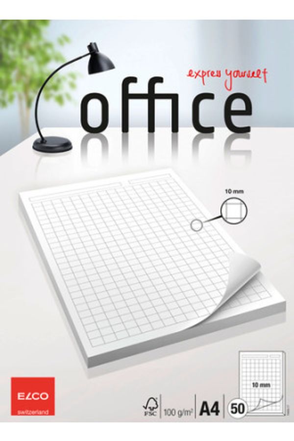 ELCO Block Office kariert 10mm A4 - Image 1