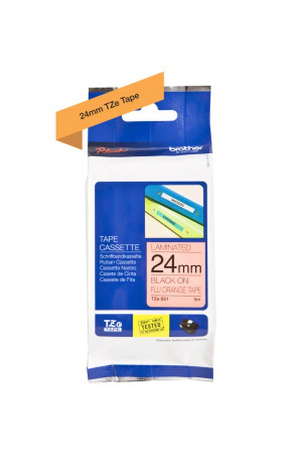 PTOUCH Band, lam.,fluor. schw./orange - Image 1