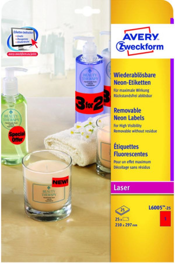AVERY ZW. Etiketten 210x297mm - Image 1