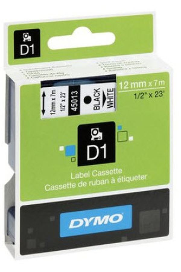 DYMO Schriftband D1 schwarz/weiss - Image 1