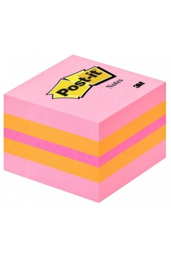 POST-IT Würfel Mini Pink 51x51mm - Image 1
