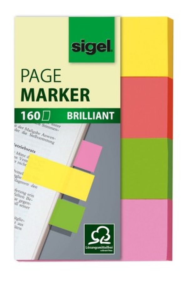 SIGEL Haftnotizen BRILLANT 20x50mm - Image 1