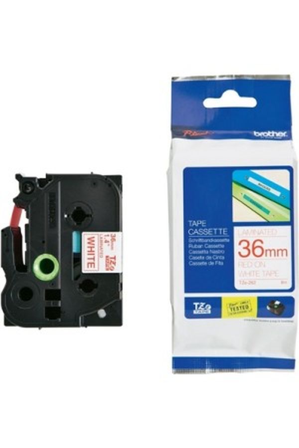 PTOUCH Band, laminiert rot/weiss - Image 1