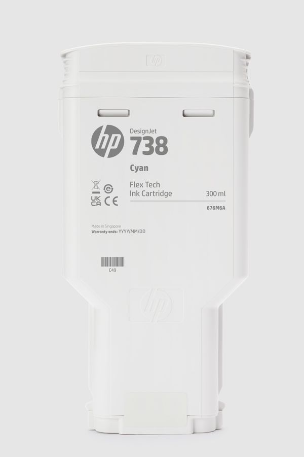 HP Tinte No.738 300ml cyan - Image 2